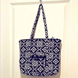 Vera Bradley Villager Concerto Black and White Tote Bag